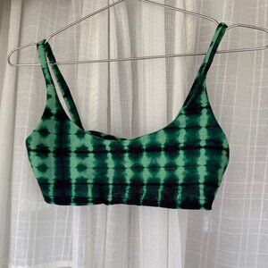 SKATIE Green Tie-Dye Bra Top Size Small